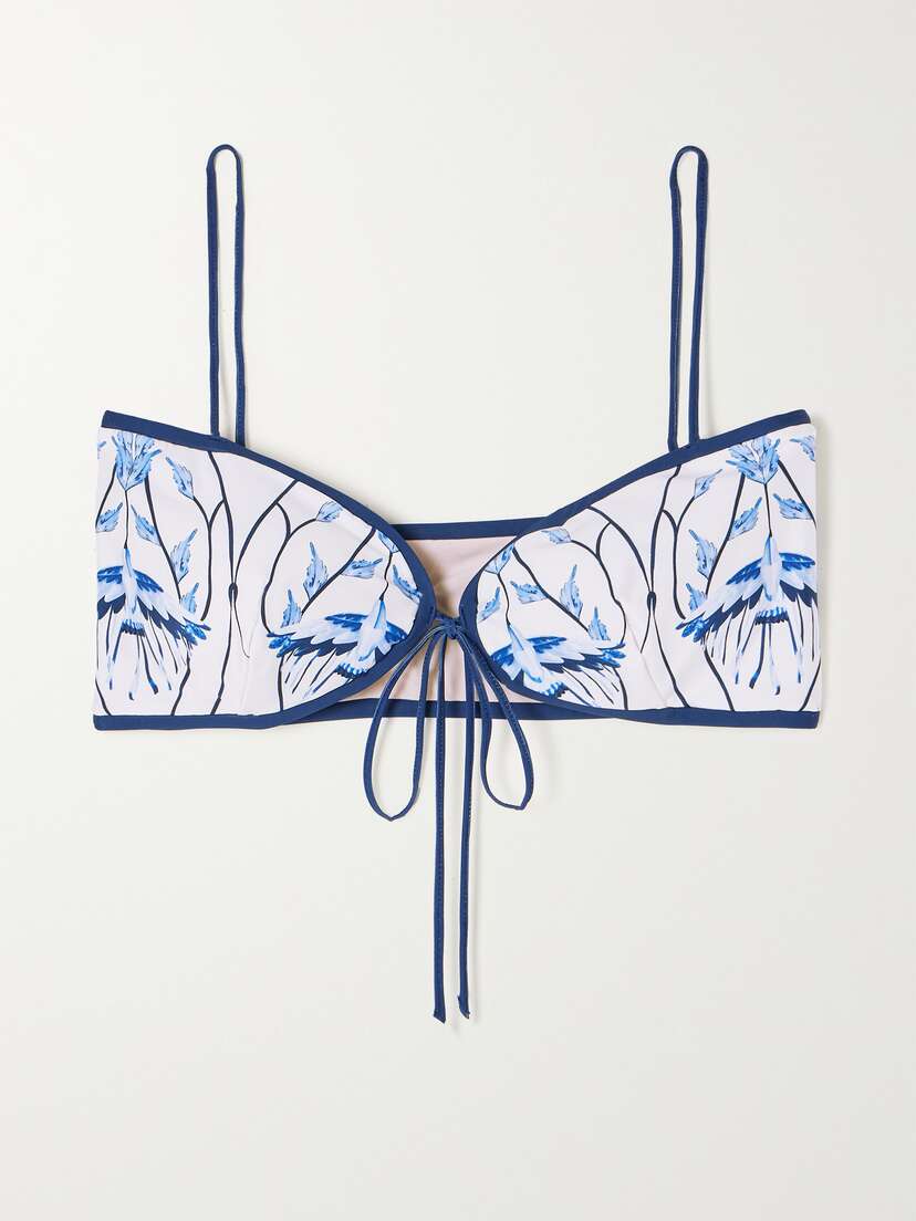 Agua by Agua Bendita + Net Sustain Margaret Cometa Printed Recycled Bikini Top