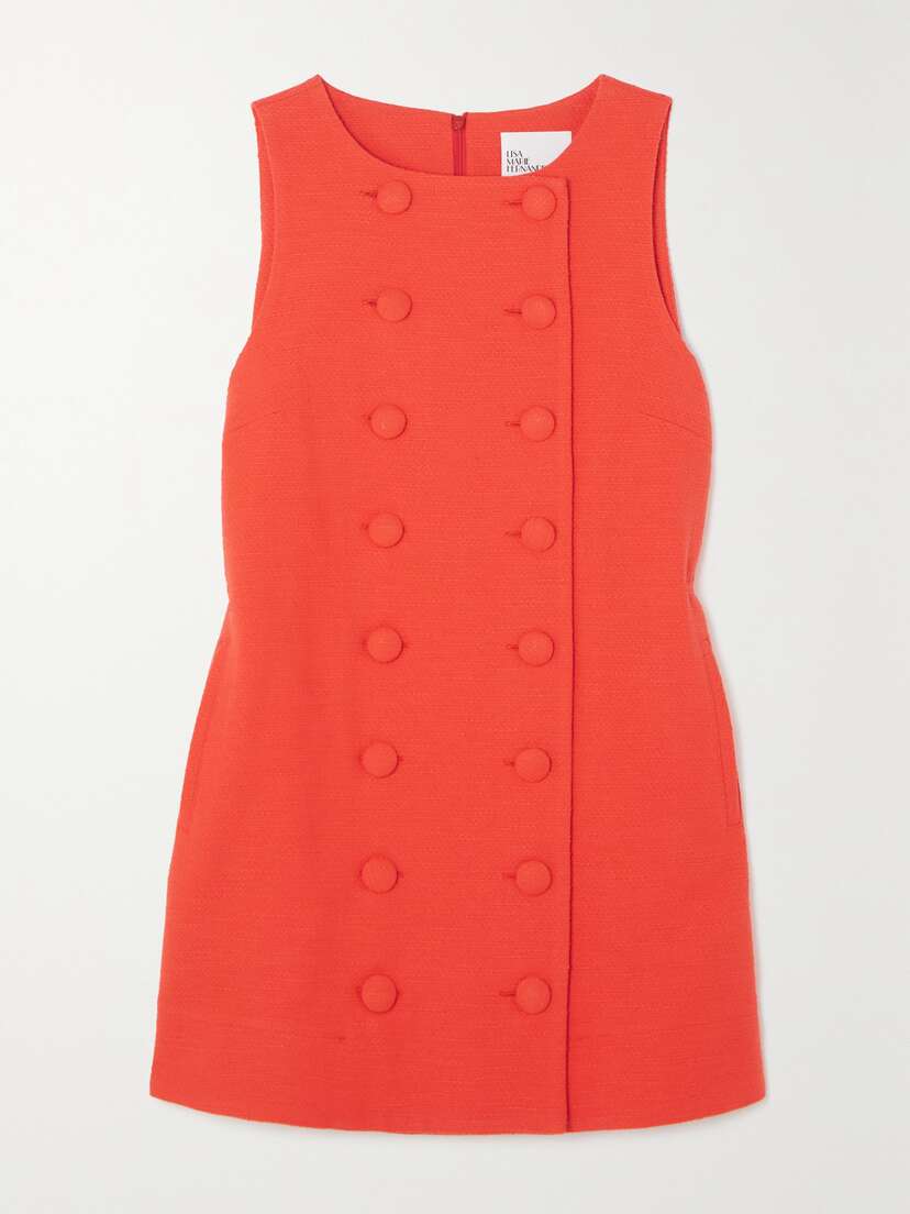 Lisa Marie Fernandez + Net Sustain Cotton-blend Bouclé Mini Dress