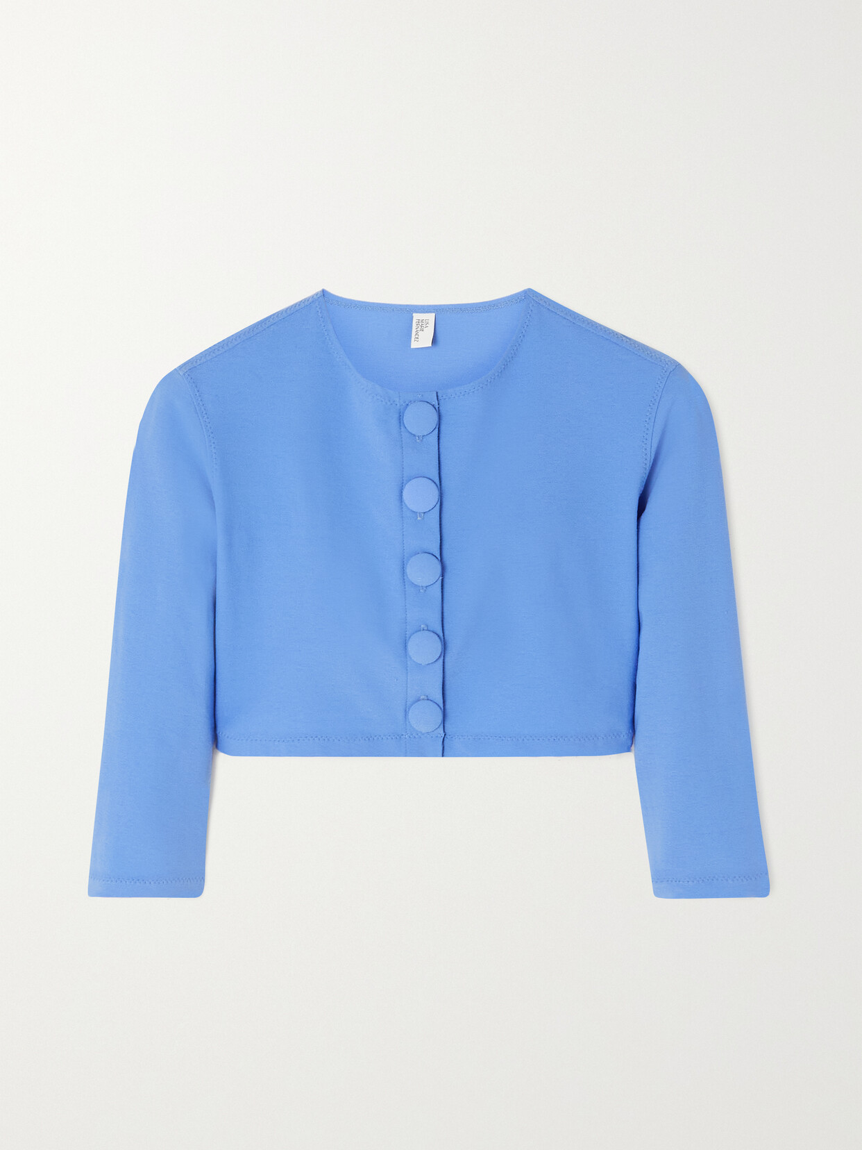 Lisa Marie Fernandez - + Net Sustain Cropped Stretch-crepe Cardigan - Blue