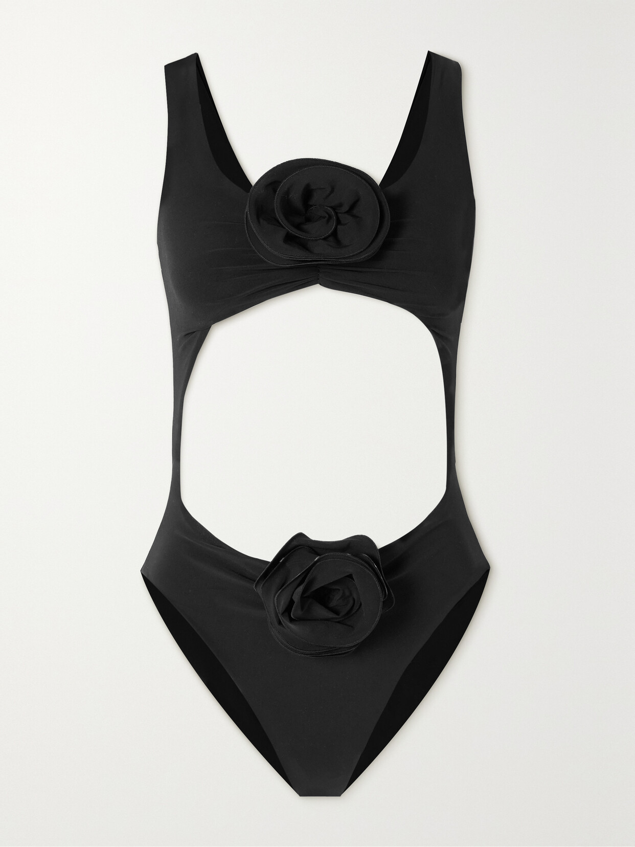 Magda Butrym - Cutout Embellished Swimsuit - Black