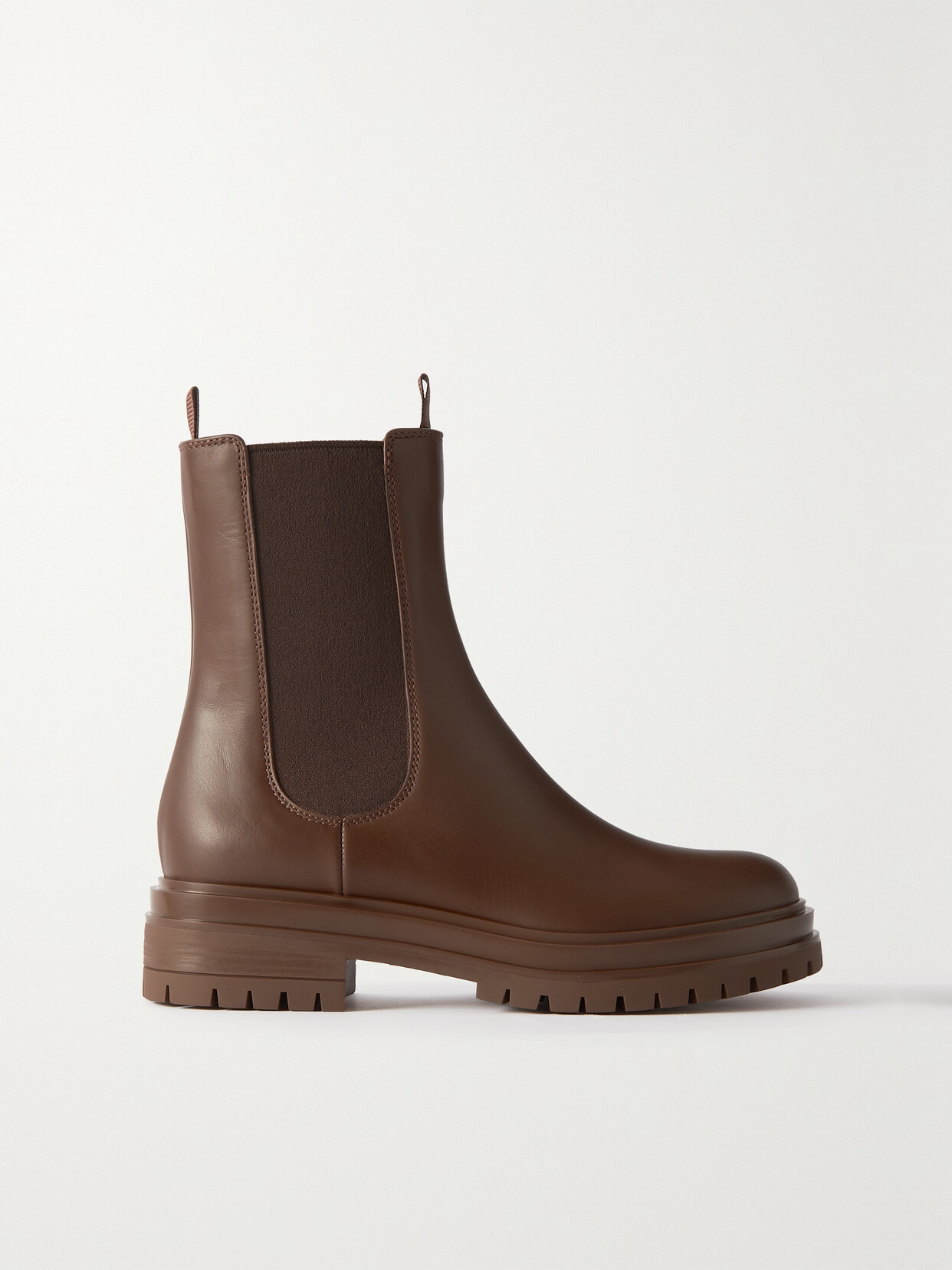 Gianvito Rossi Chester Leather Chelsea Boots - Brown