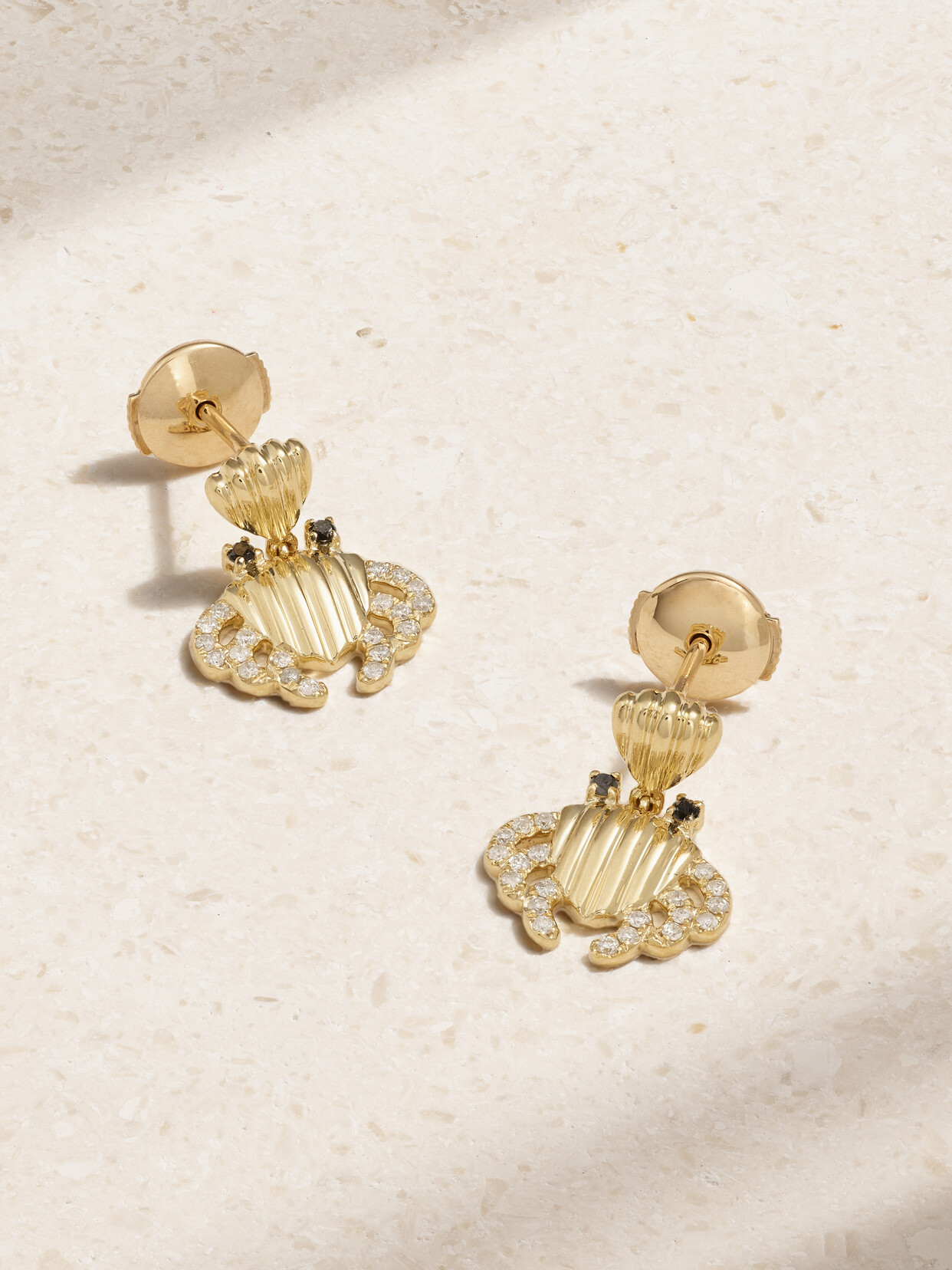 Yvonne Léon 9-karat Gold Diamond Earrings