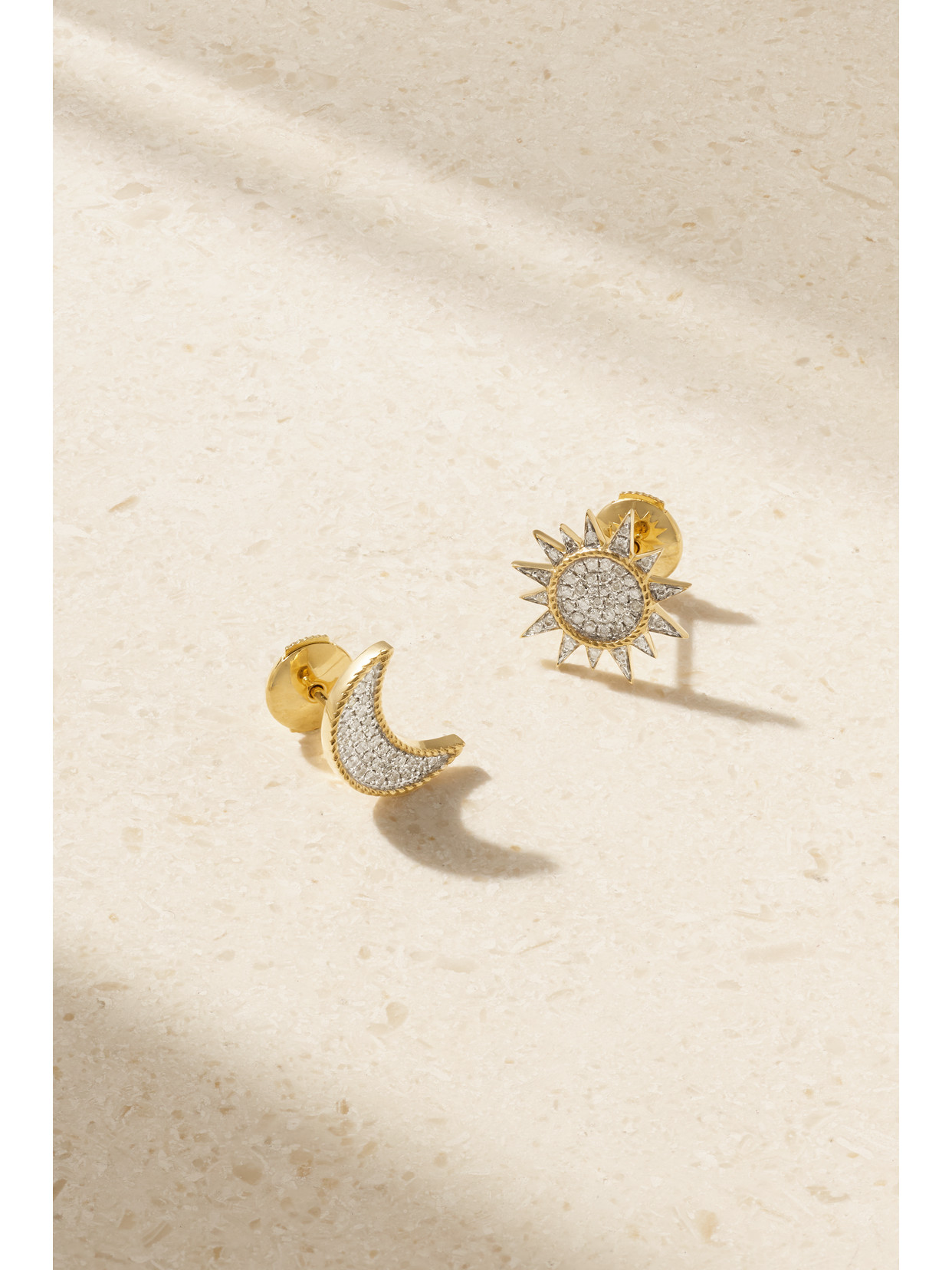 Yvonne Léon - 18-karat Gold Diamond Earrings - One size