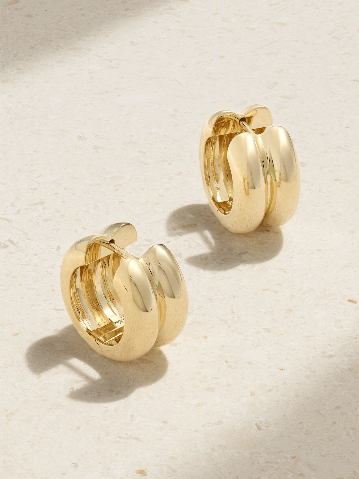 Yvonne Léon - 9-karat Gold Hoop Earrings - One size