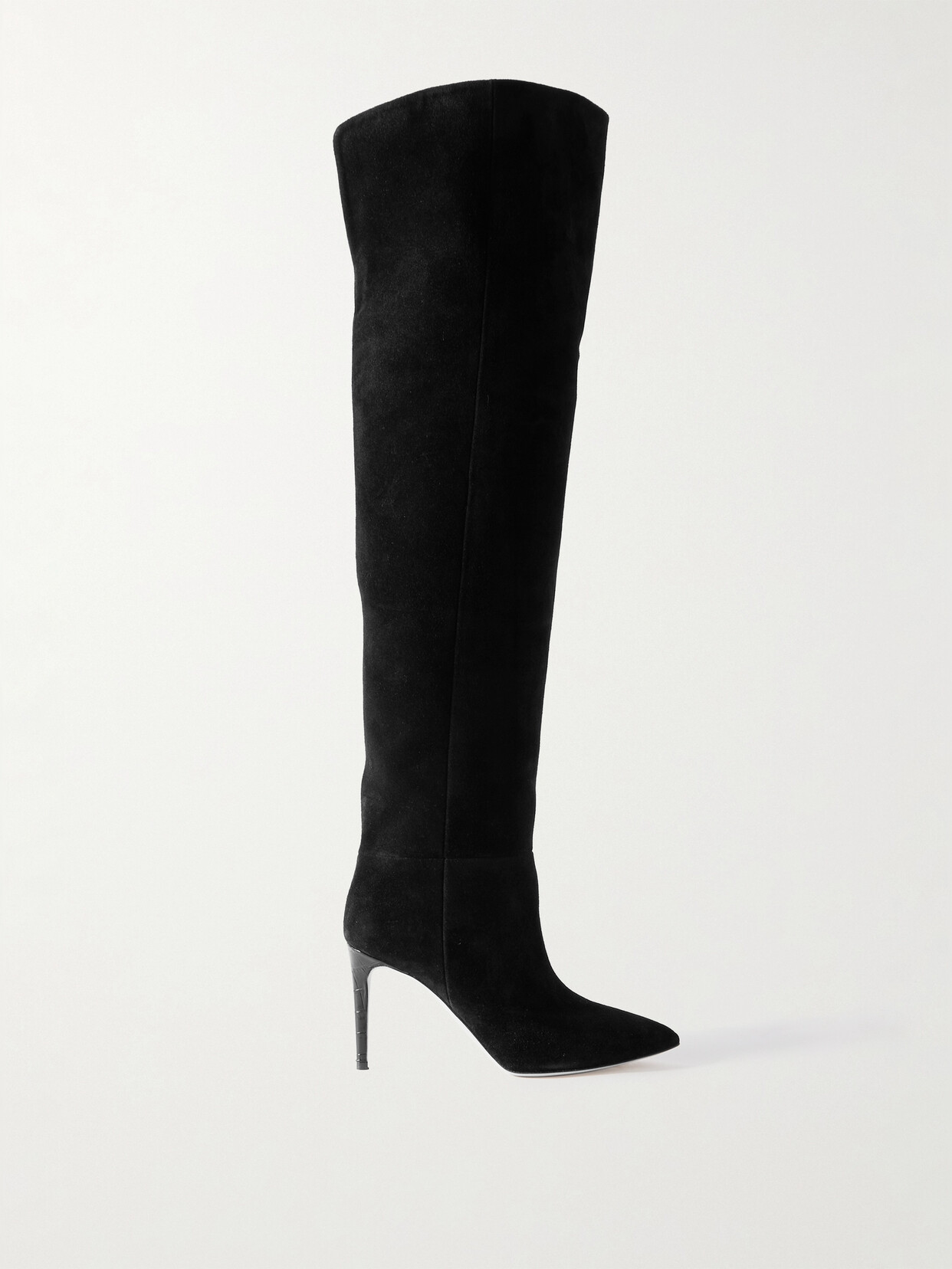 Paris Texas Stiletto 85 Suede Over-the-knee Boots - Black