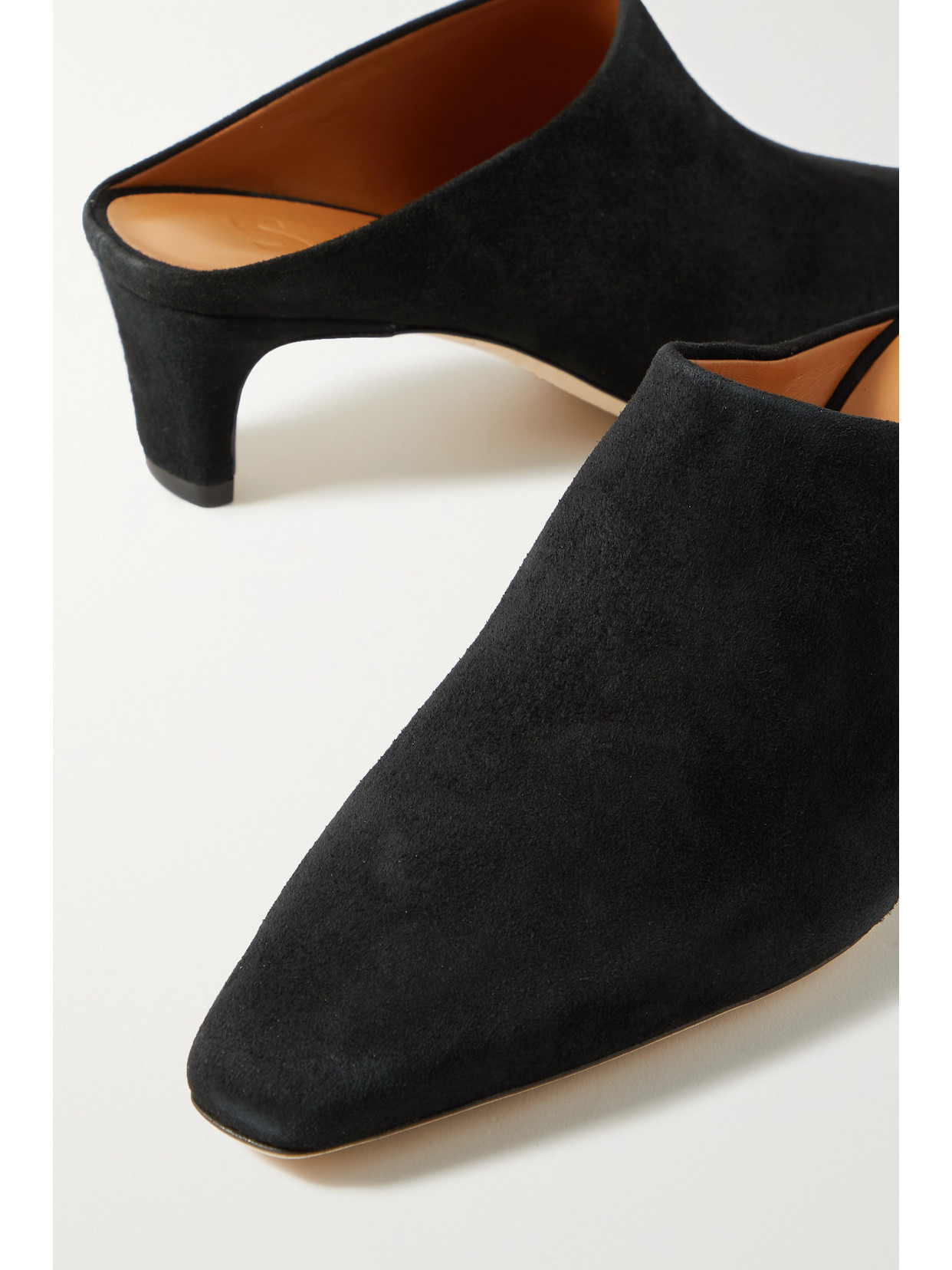 Staud Wally Suede Mules In Black