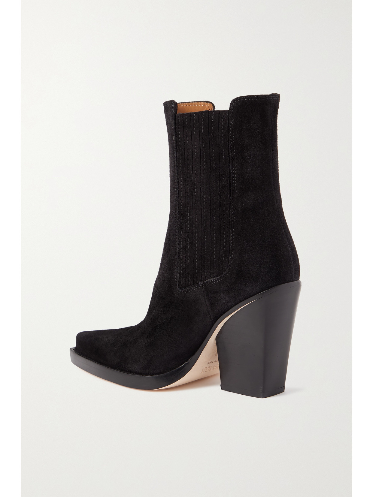Paris Texas Dallas Suede Ankle Boots In Black