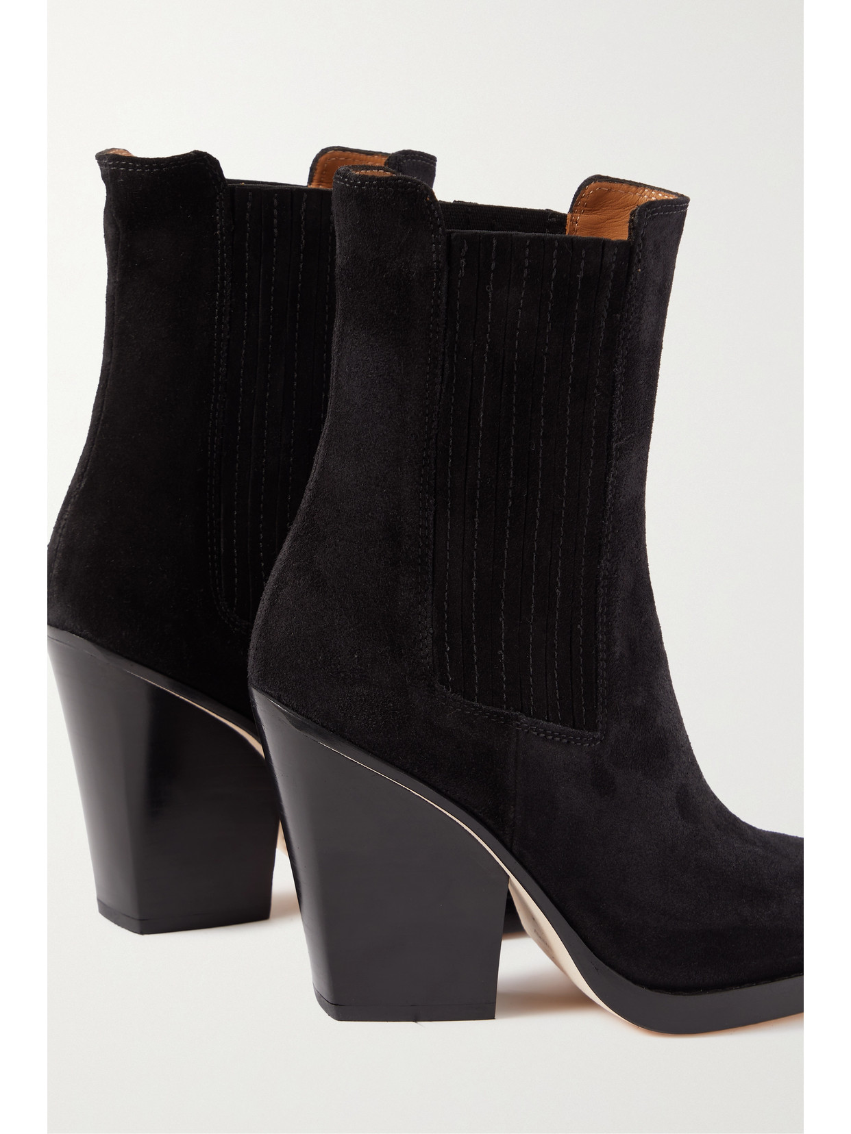 Paris Texas Dallas Suede Ankle Boots In Black