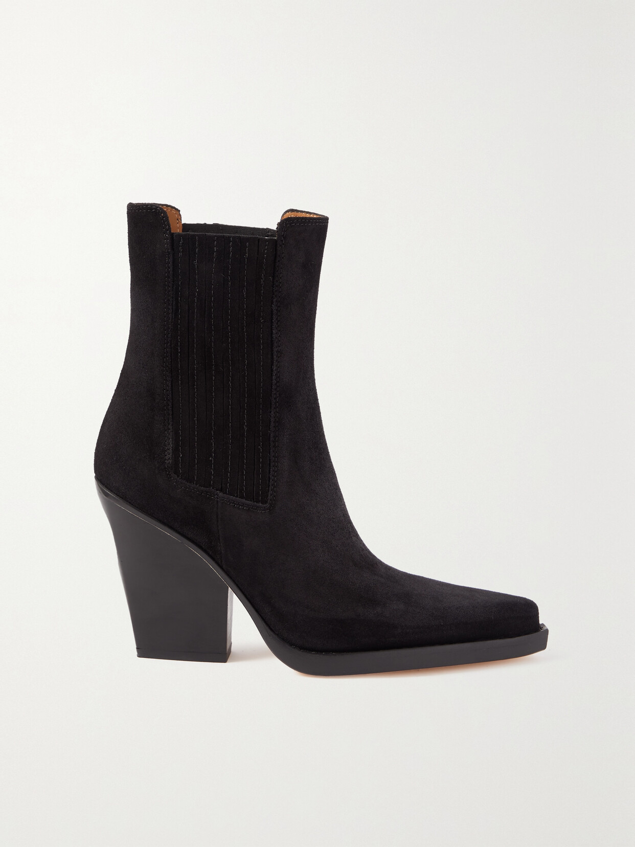 Paris Texas Dallas Suede Ankle Boots In Black