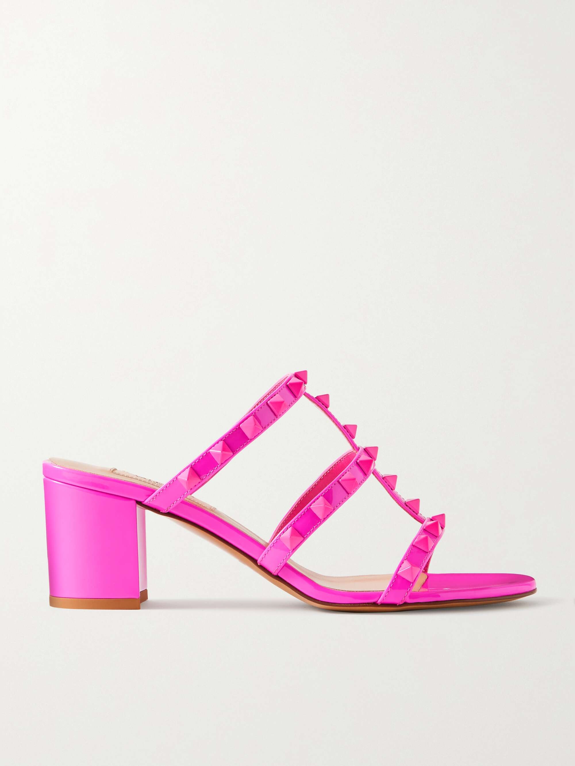 VALENTINO GARAVANI Rockstud 60 leather mules NET A PORTER