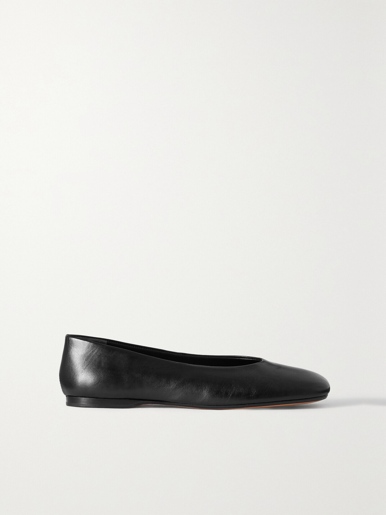 Vince - Leah Leather Ballet Flats - Black