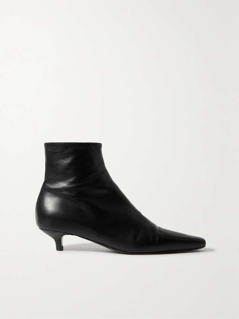 TOTEME + Net Sustain The Slim Leather Ankle Boots