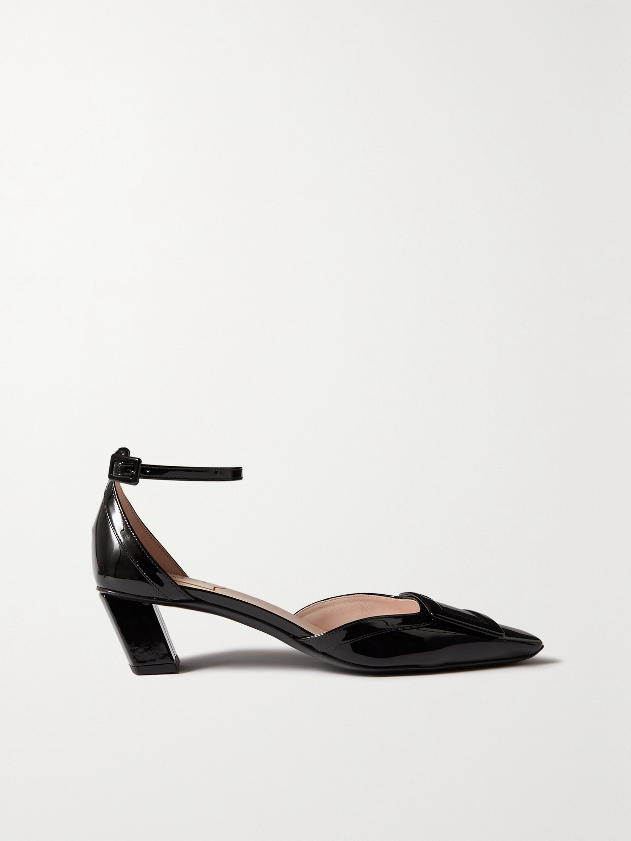 Shop Roger Vivier Belle Vivier Patent-leather Pumps In Black