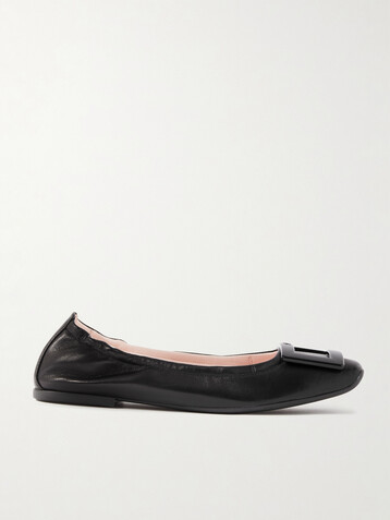 ROGER VIVIER Viv Pockette leather ballet flats