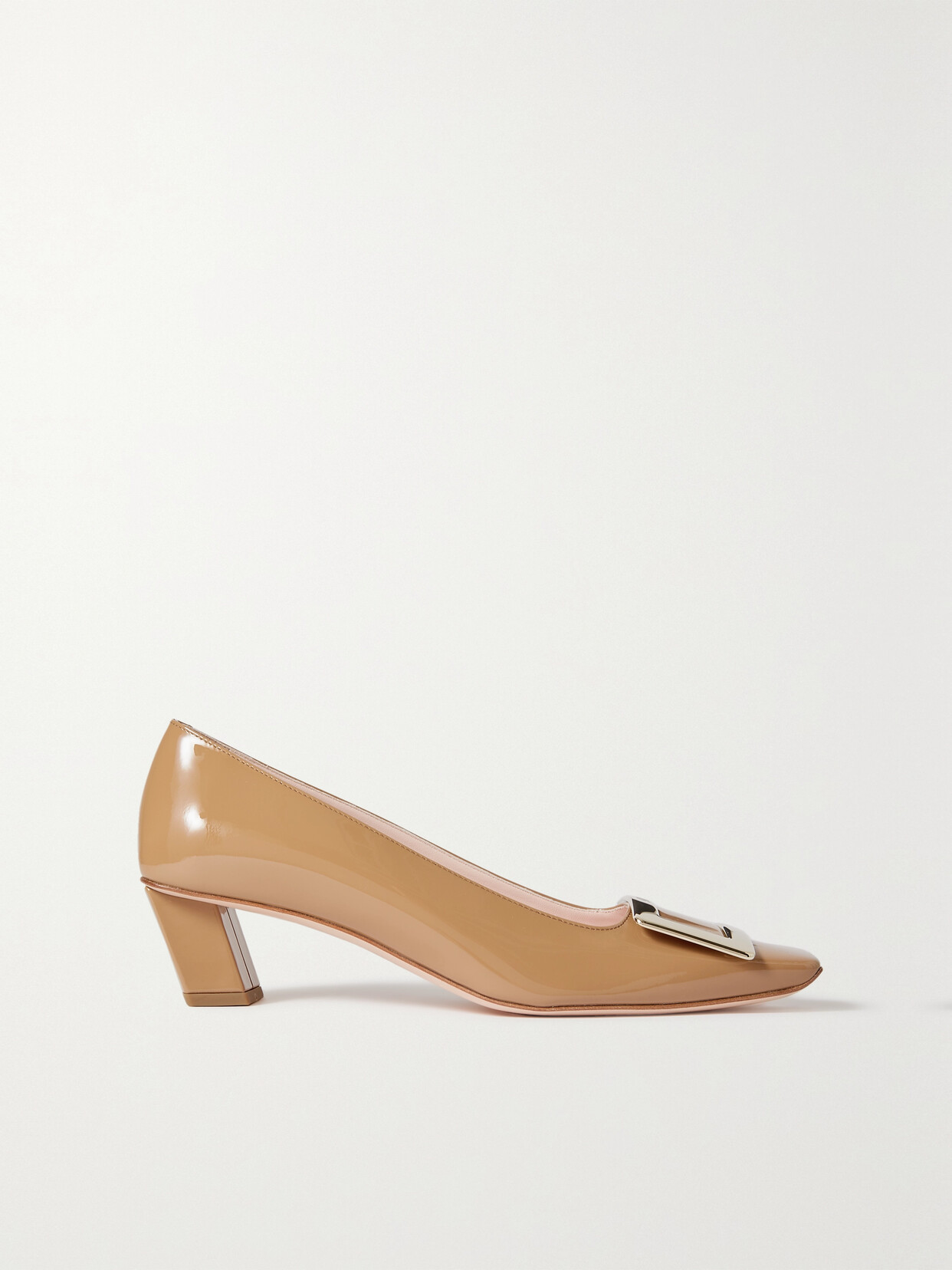 Roger Vivier - Belle Vivier 45 Patent-leather Pumps - Brown