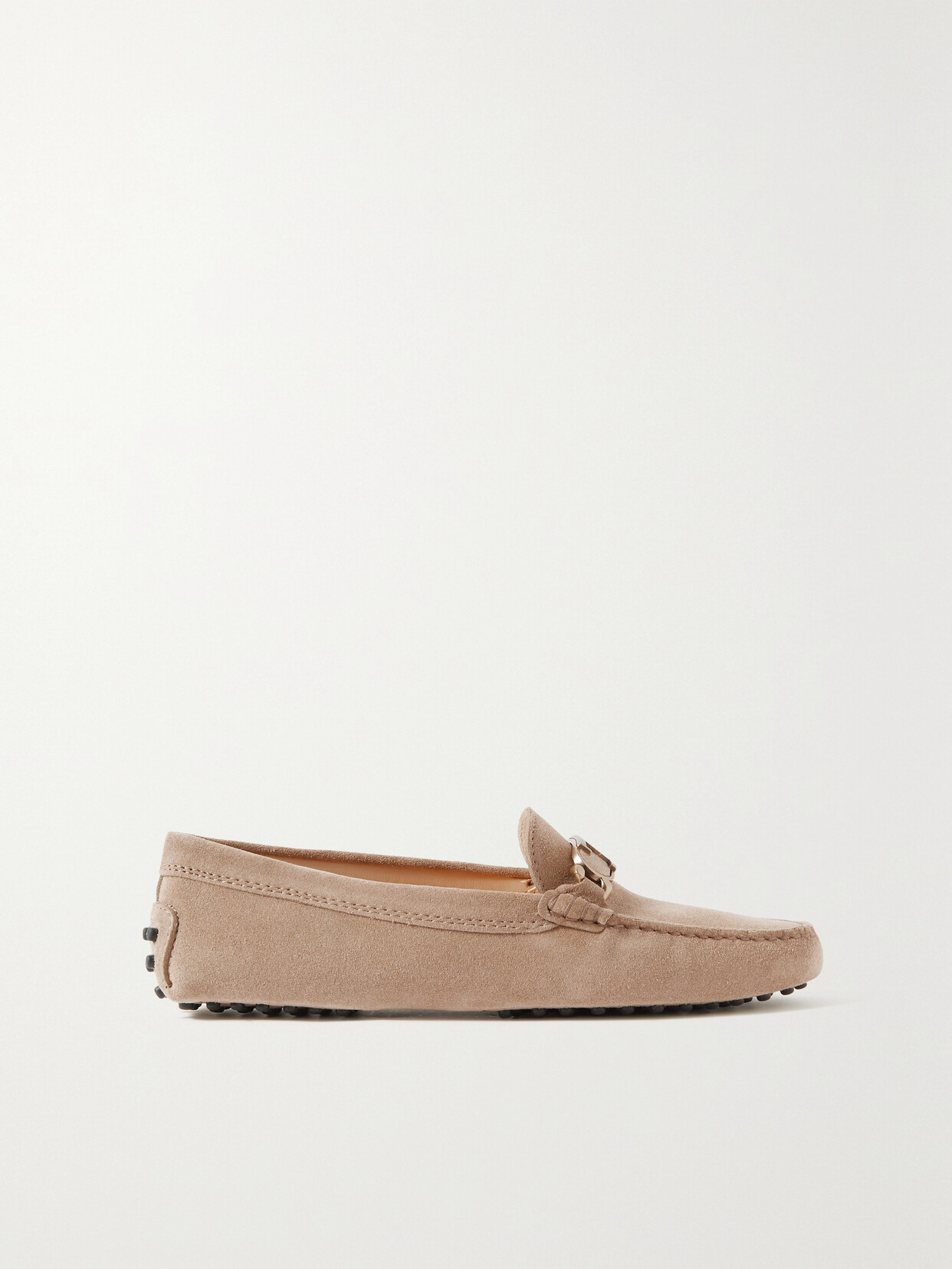 Tod's Gommino Embellished Suede Loafers - Brown