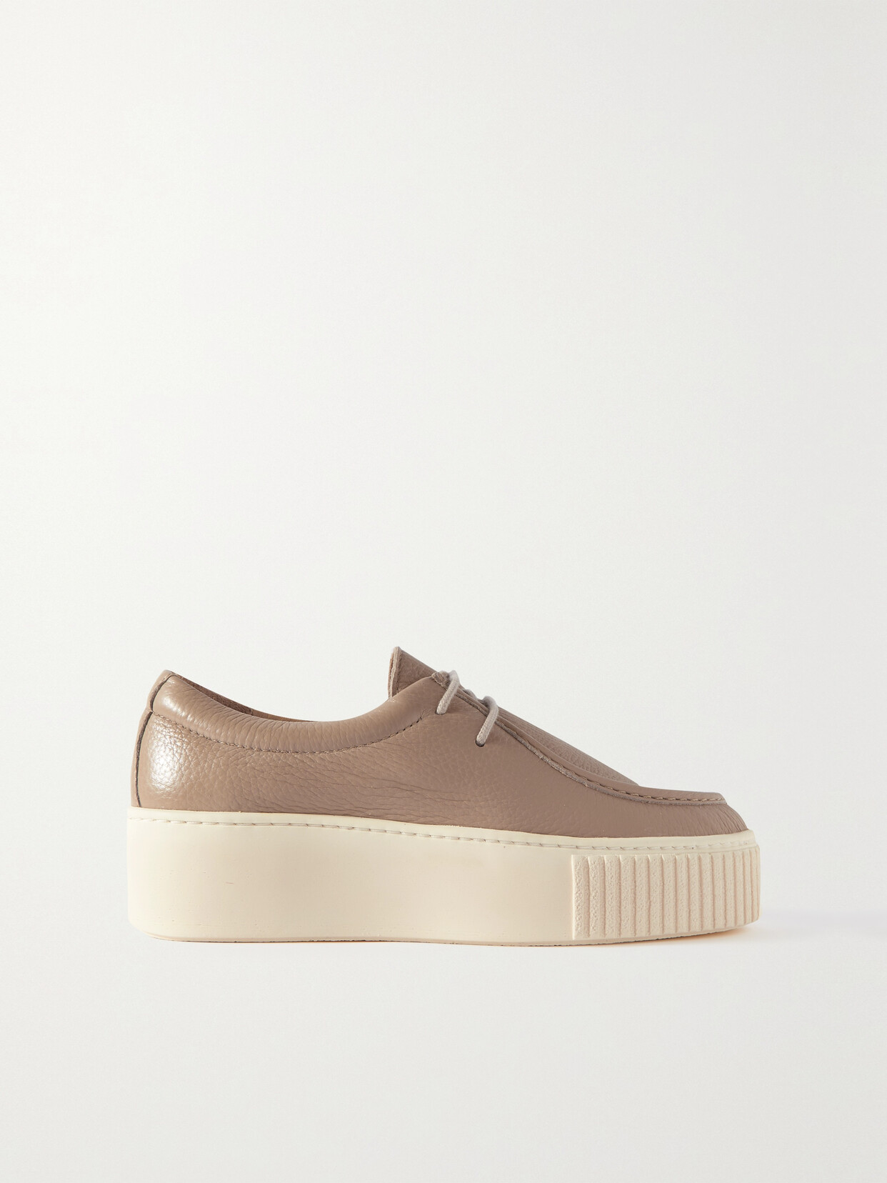 Gabriela Hearst - Fontaina Leather Platform Sneakers - Neutrals