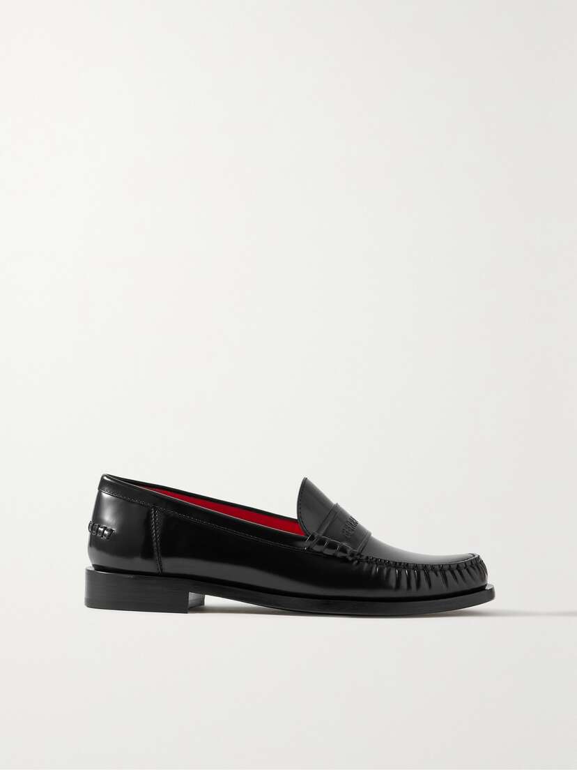 Ferragamo Irina Glossed-leather Loafers
