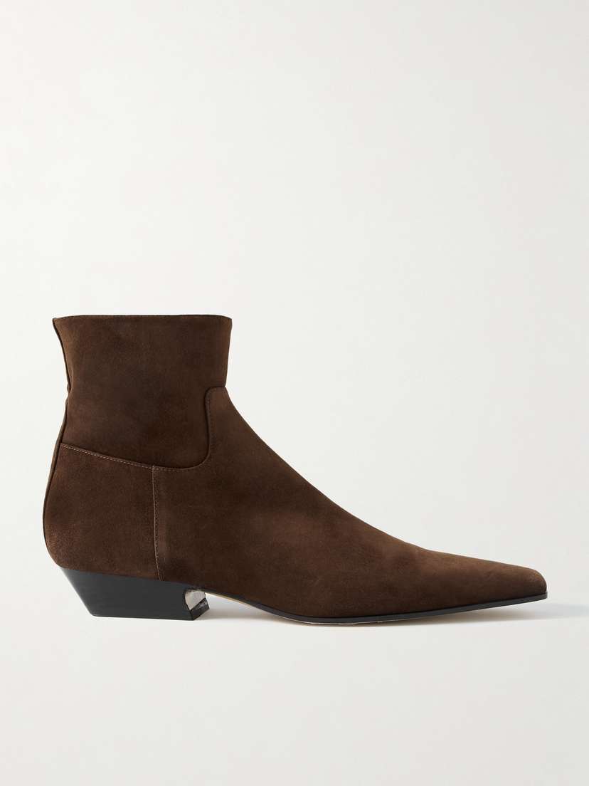 Khaite Marfa Suede Ankle Boots