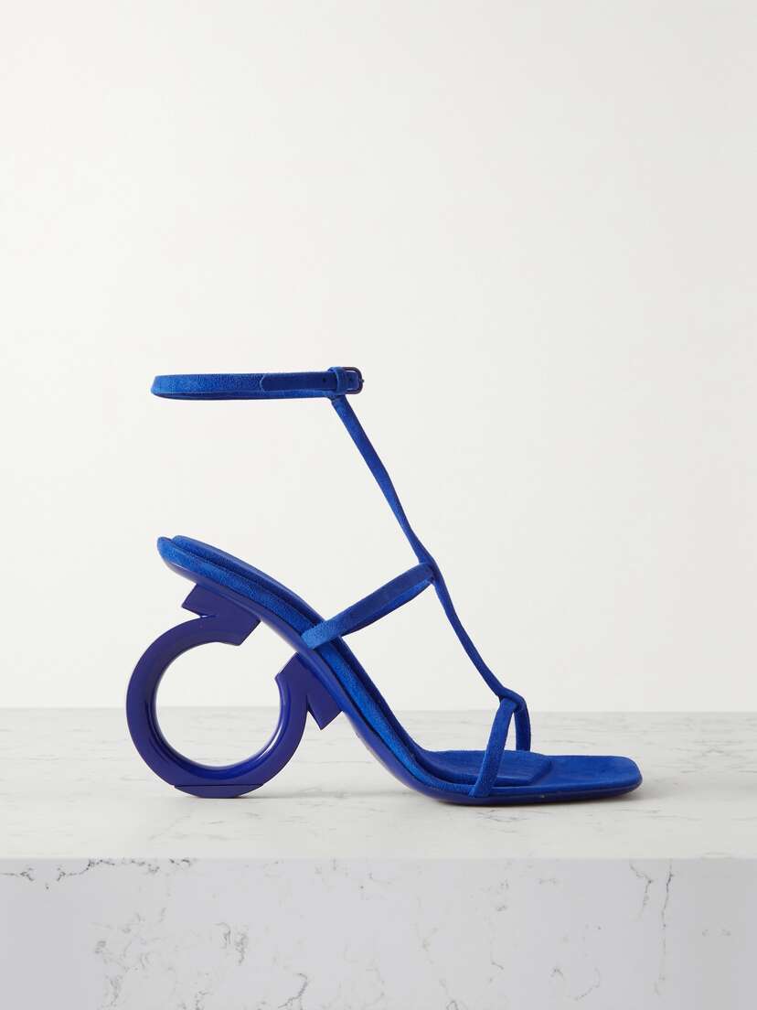 Ferragamo Elina X5 Suede Sandals
