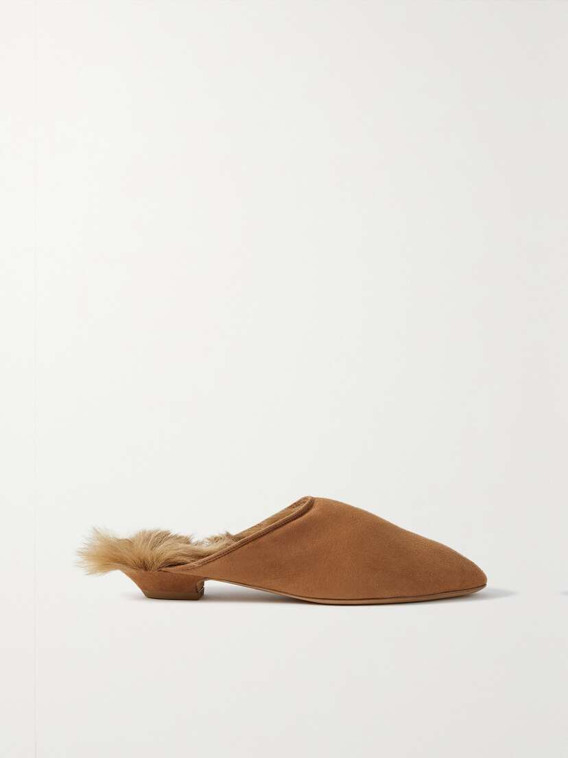 Khaite Otto Shearling Mules