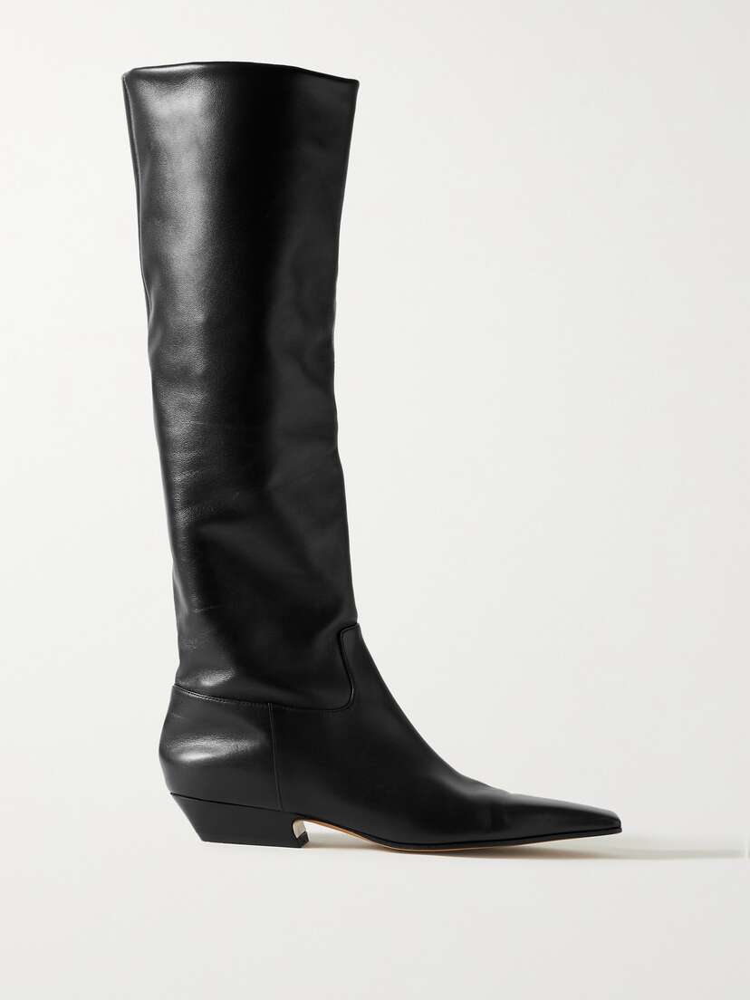 Khaite Marfa Leather Knee Boots