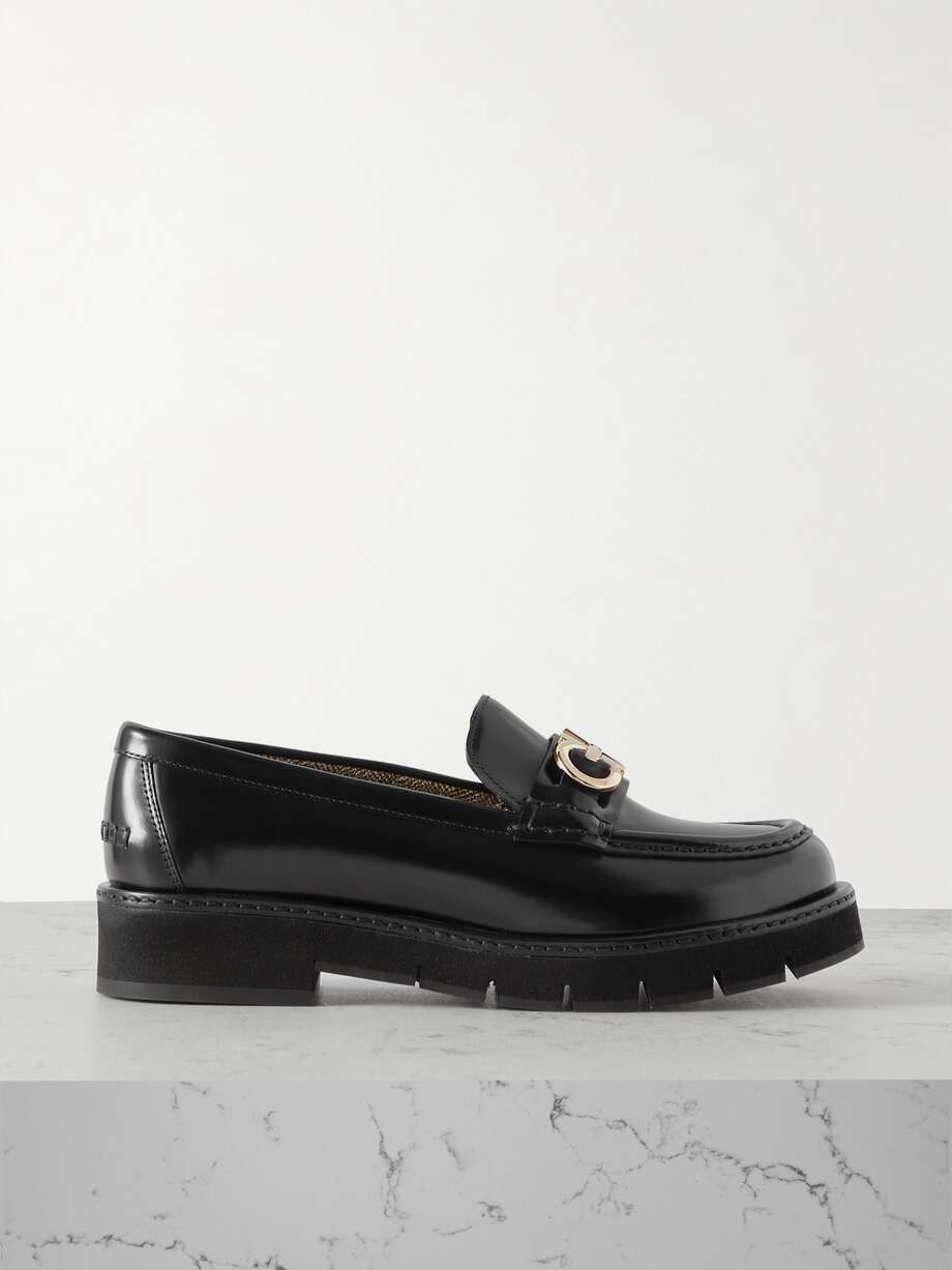 net-a-porter.com | Mocassins en cuir glacé à ornements Ofelia