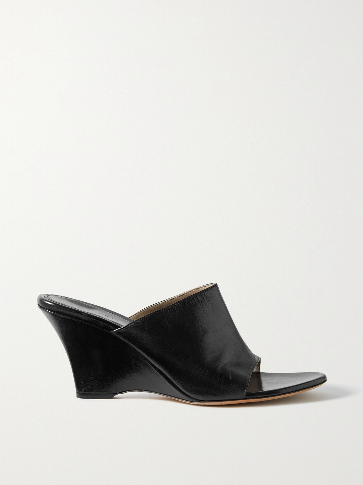 Shop Khaite Marion Leather Mules In Black