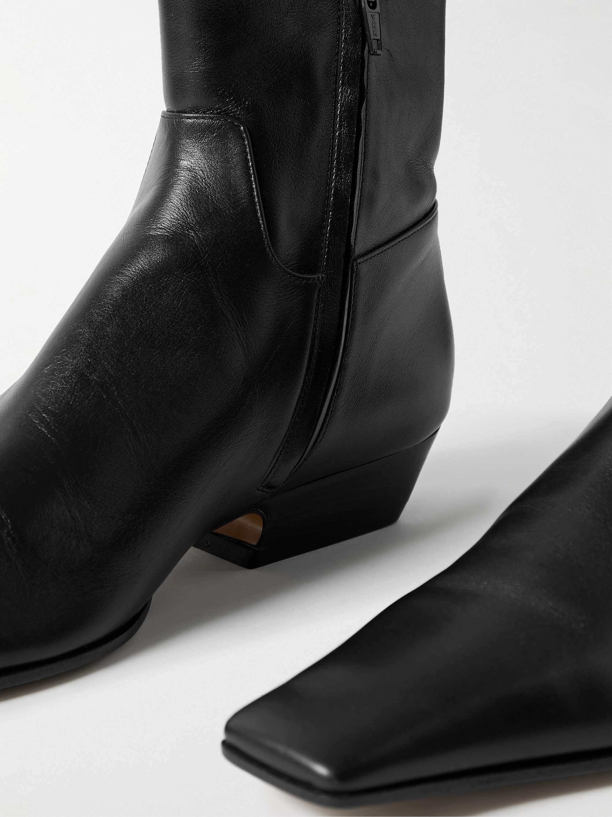 KHAITE Marfa leather ankle boots | NET-A-PORTER