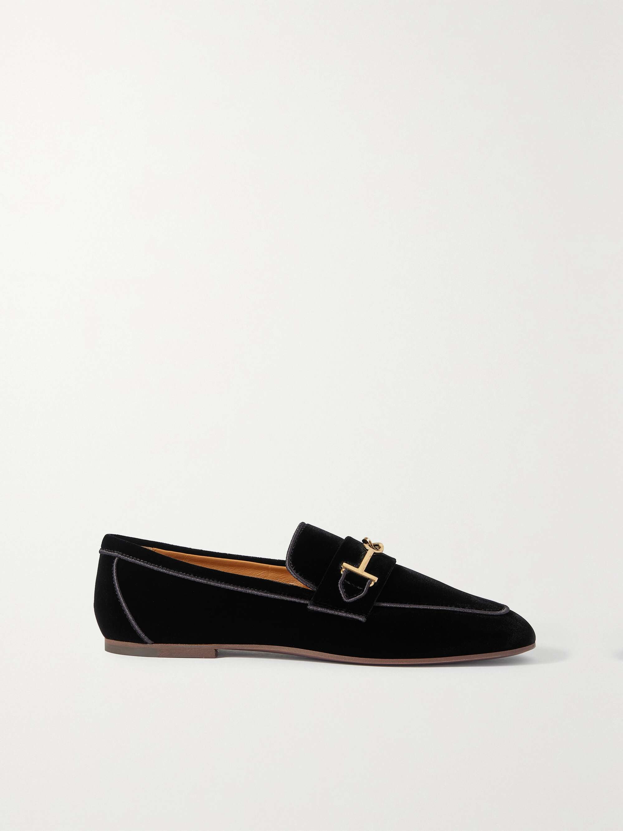 TOD'S Embellished velvet loafers | NET-A-PORTER