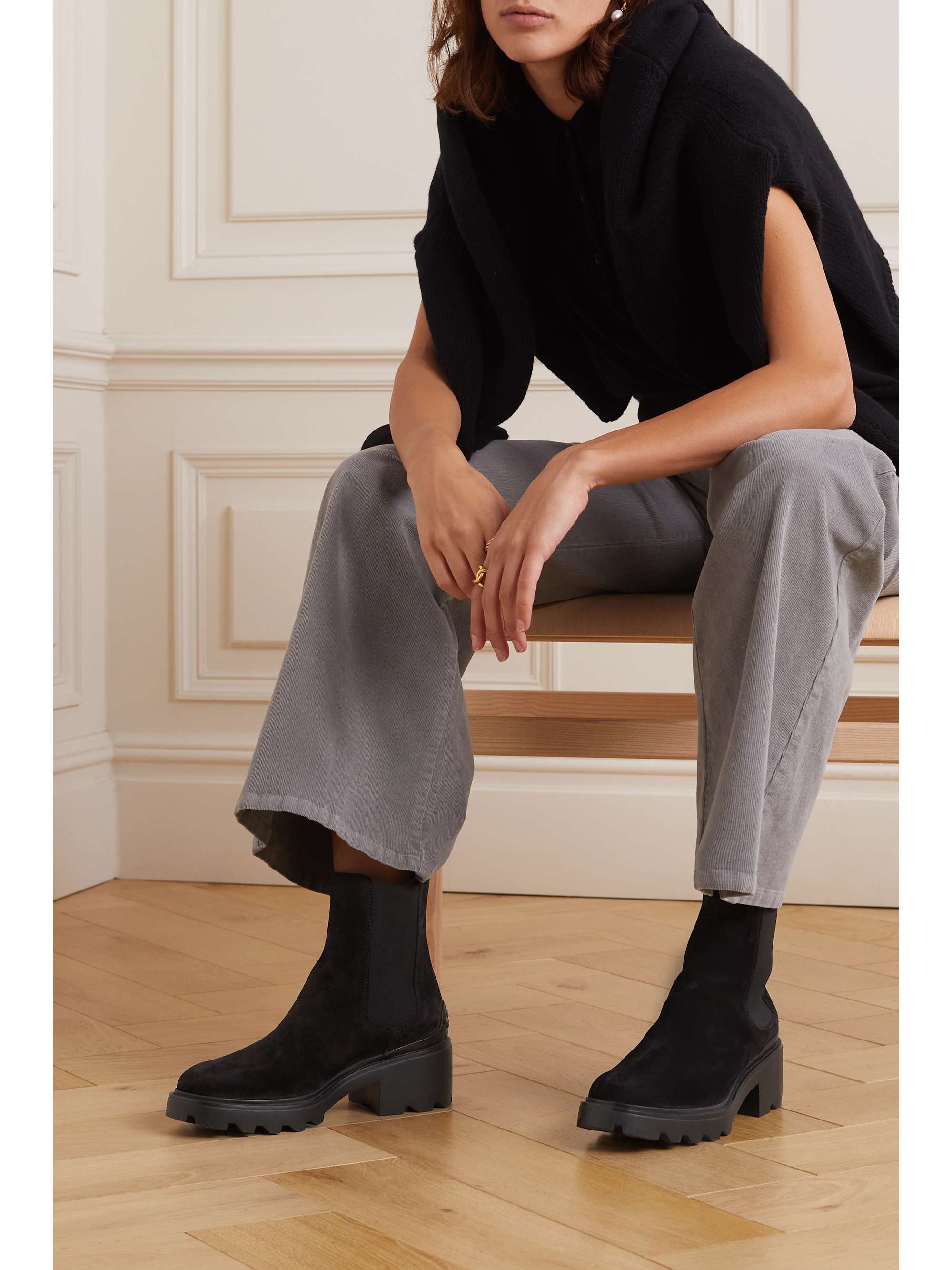 TOD'S Suede Chelsea boots | NET-A-PORTER