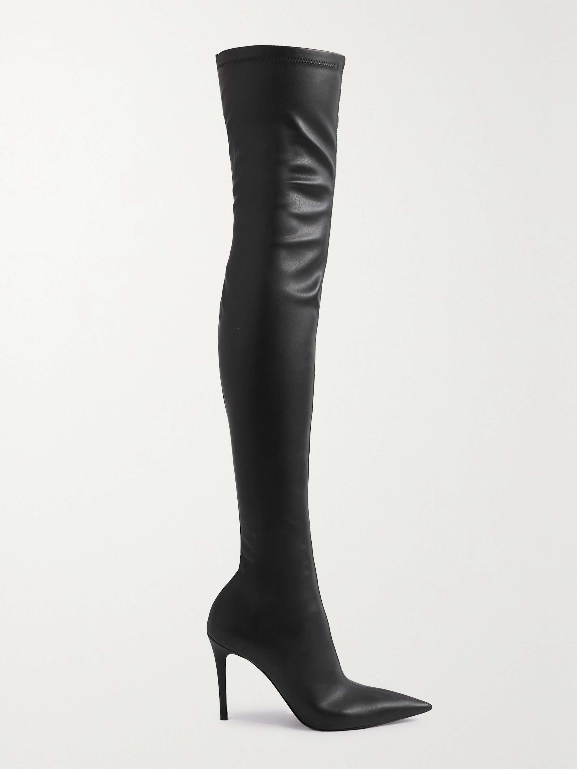 + NET SUSTAIN Iconic faux leather thigh boots