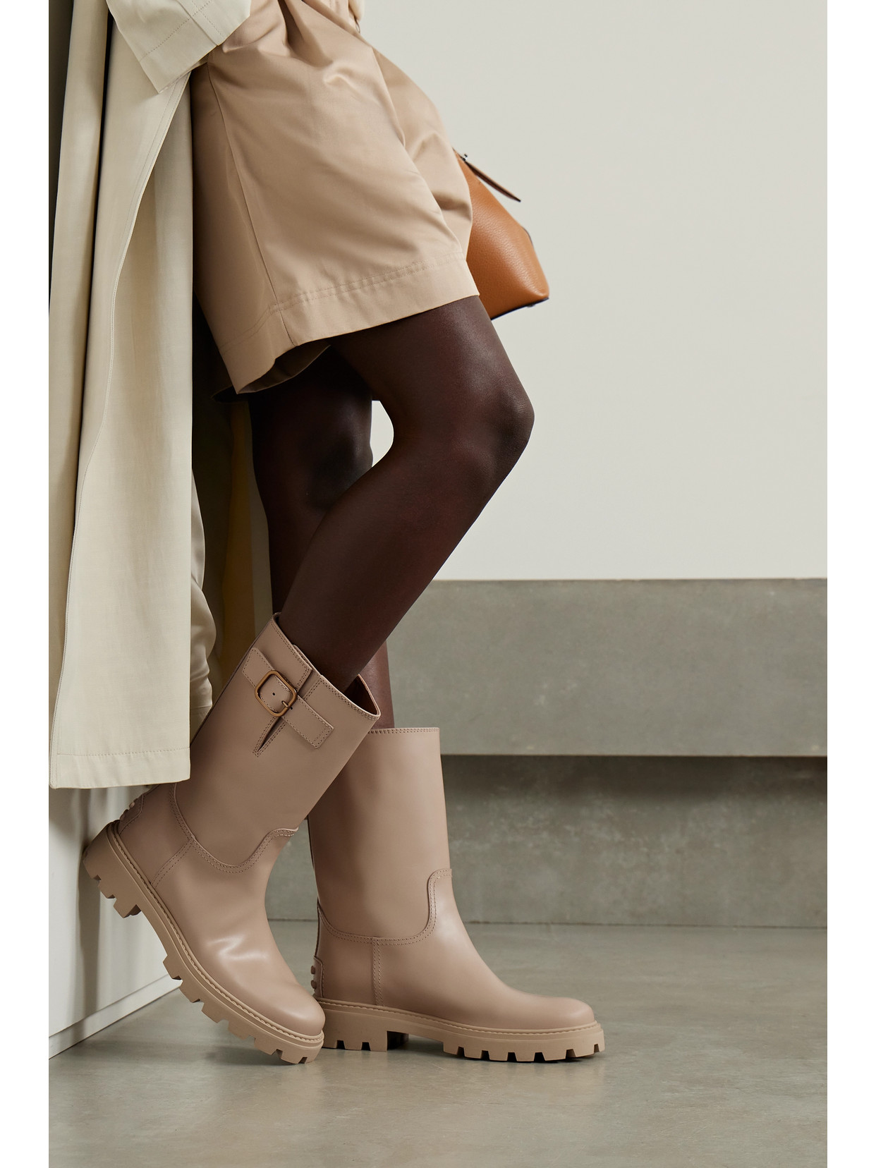 Buckled Leather Boots