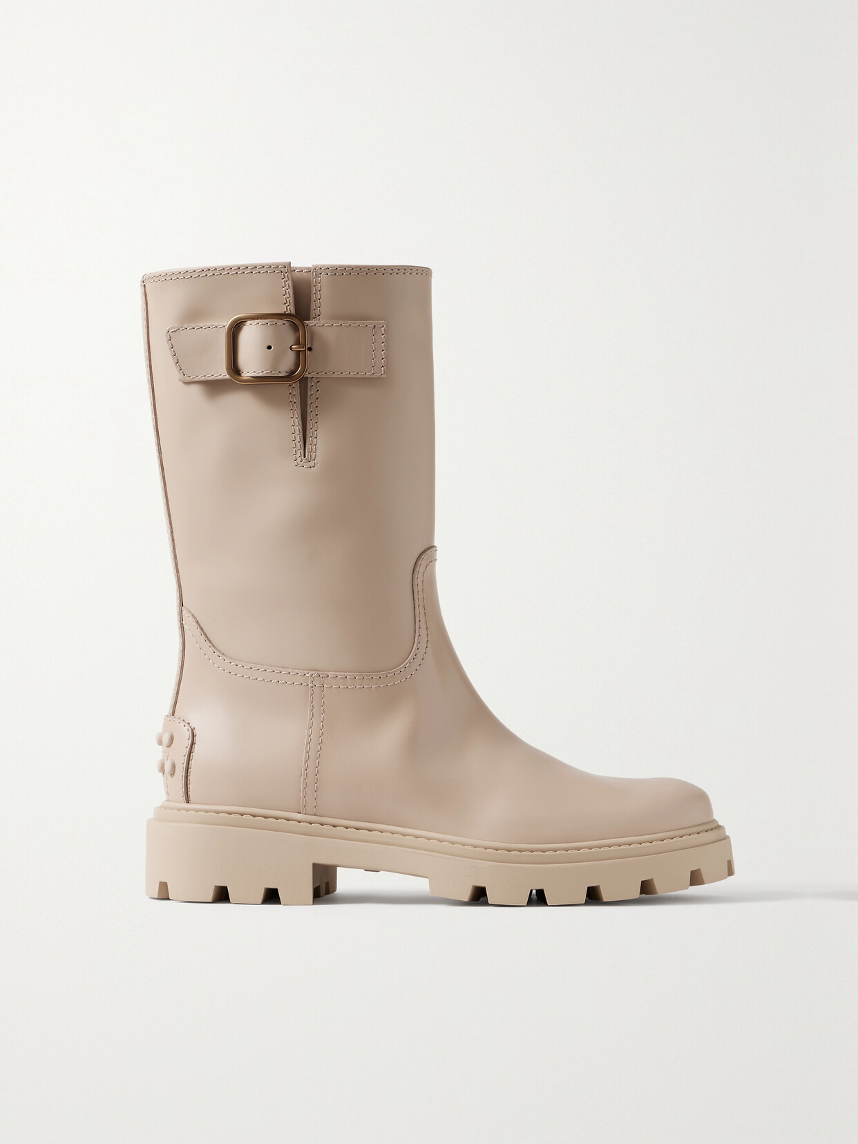 Tod's - Buckled Leather Boots - Neutrals