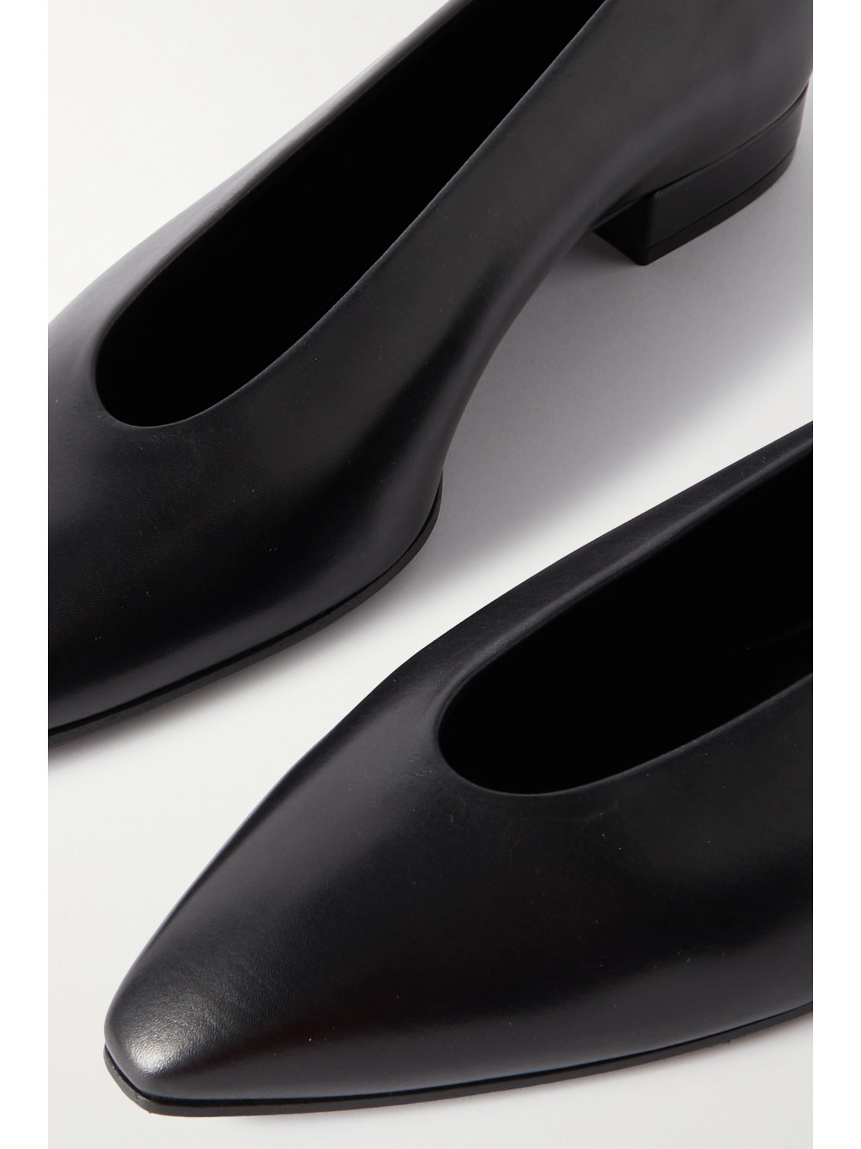 Rebecca Leather Point-Toe Flats