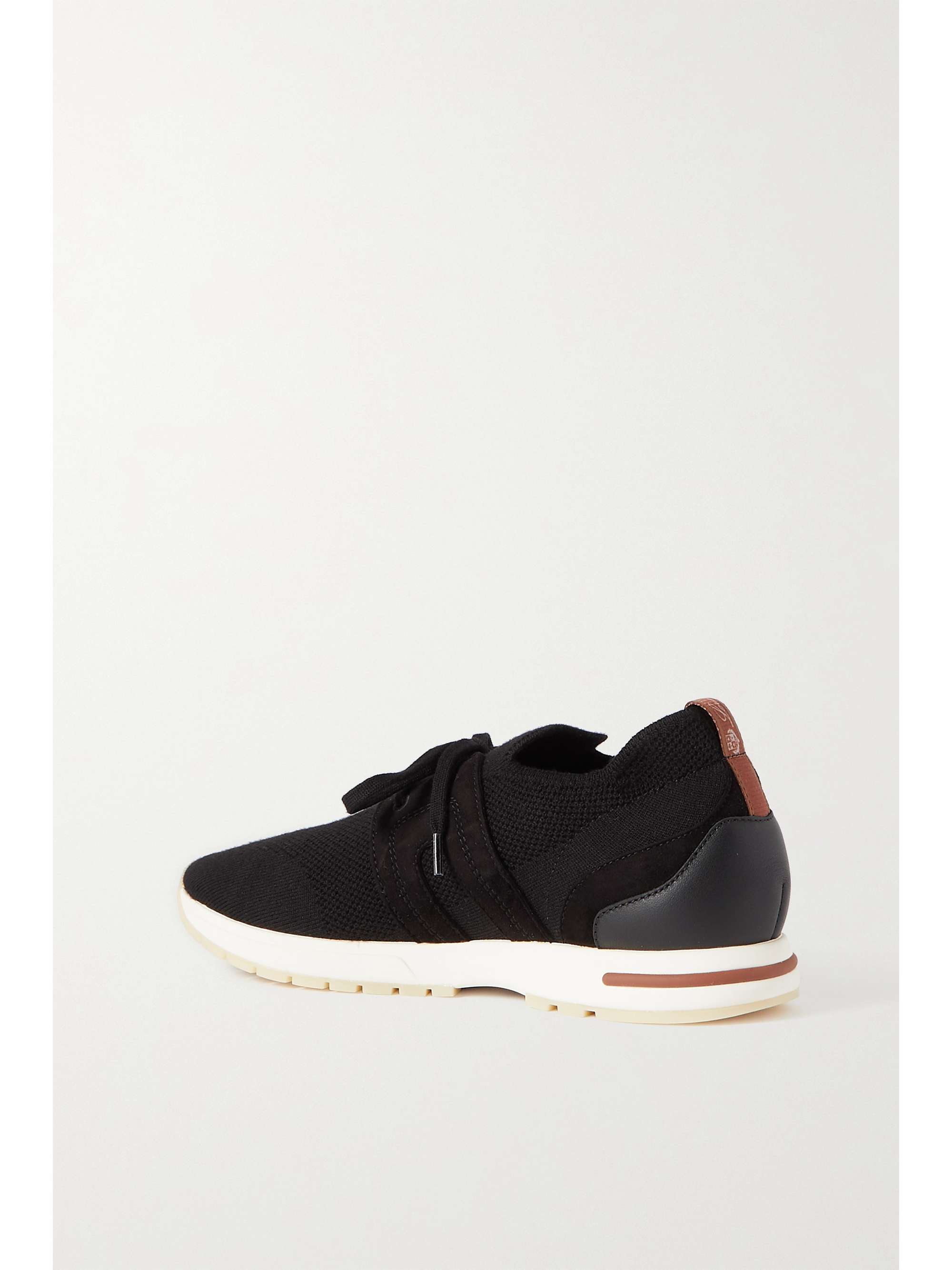 LORO PIANA Flexy Lady wool, leather and suede sneakers