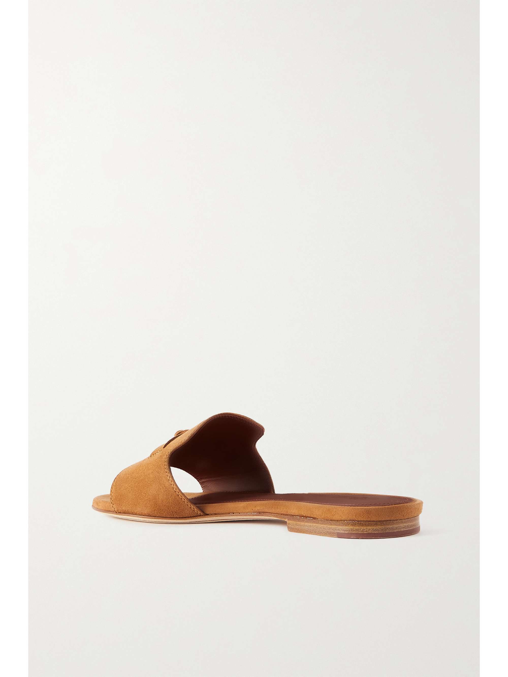 LORO PIANA Summer Charms suede slides