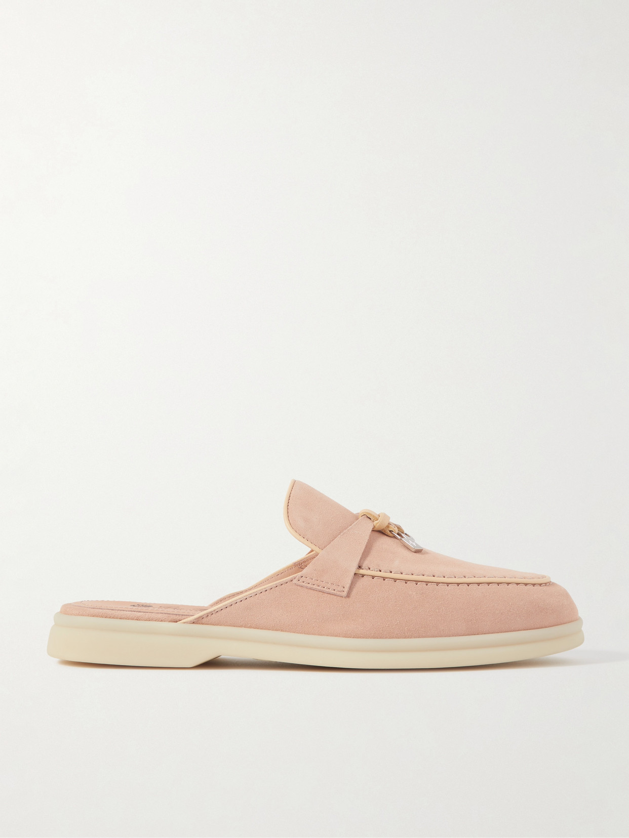 Loro Piana Babouche Charms Walk Suede Slippers