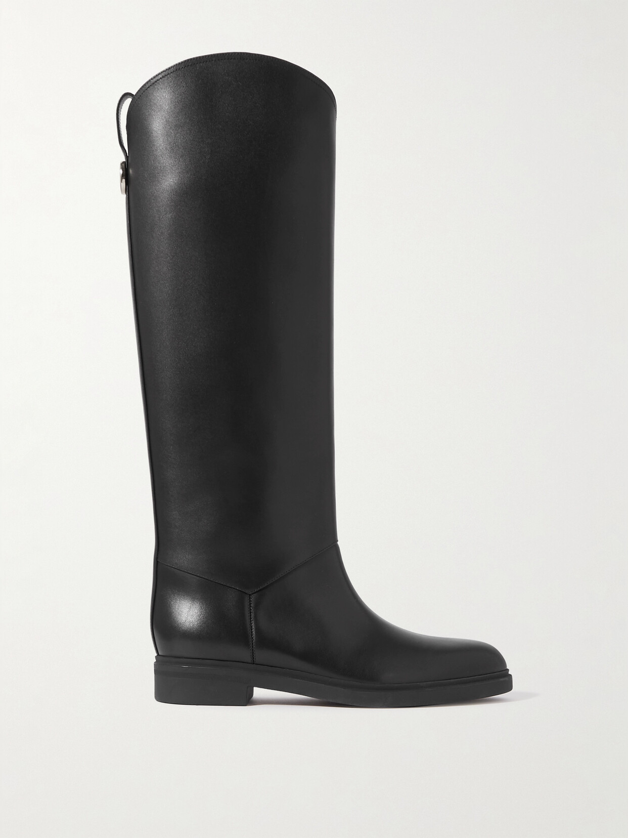 Loro Piana - Kilda Leather Knee Boots - Black