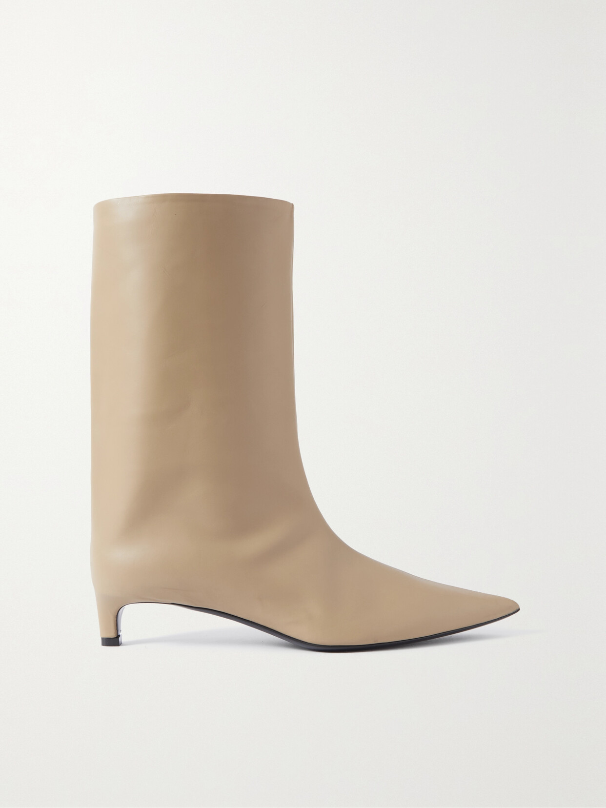 Jil Sander - Leather Ankle Boots - Neutrals