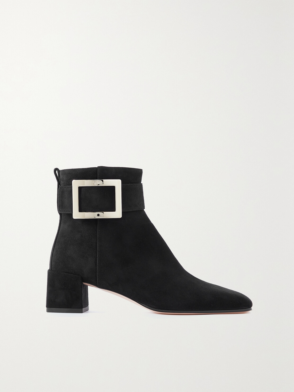 Roger Vivier So Vivier Leather Ankle Boots In Black