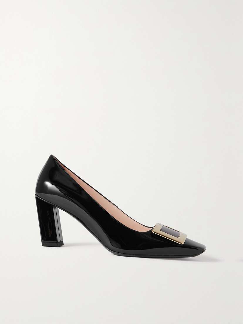Roger Vivier Belle Vivier Buckled Patent-leather Pumps