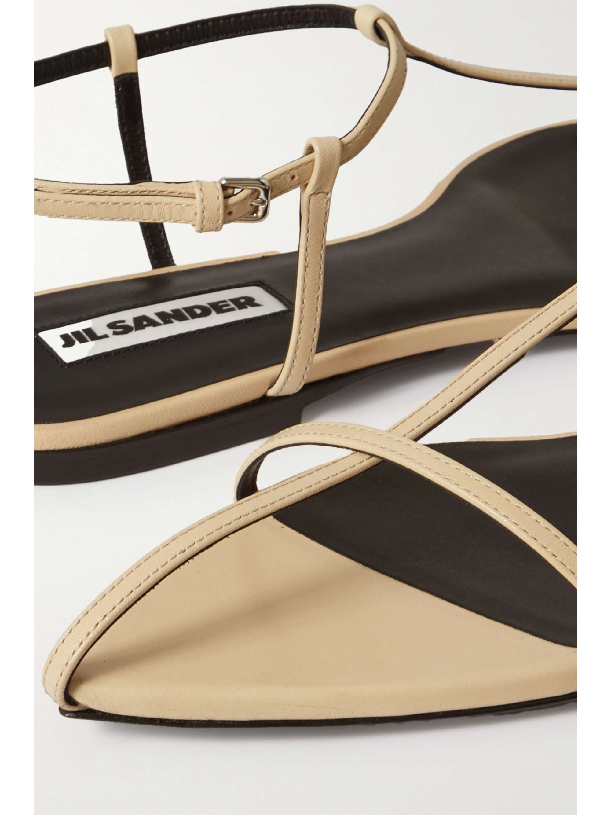 JIL SANDER Leather sandals | NET-A-PORTER