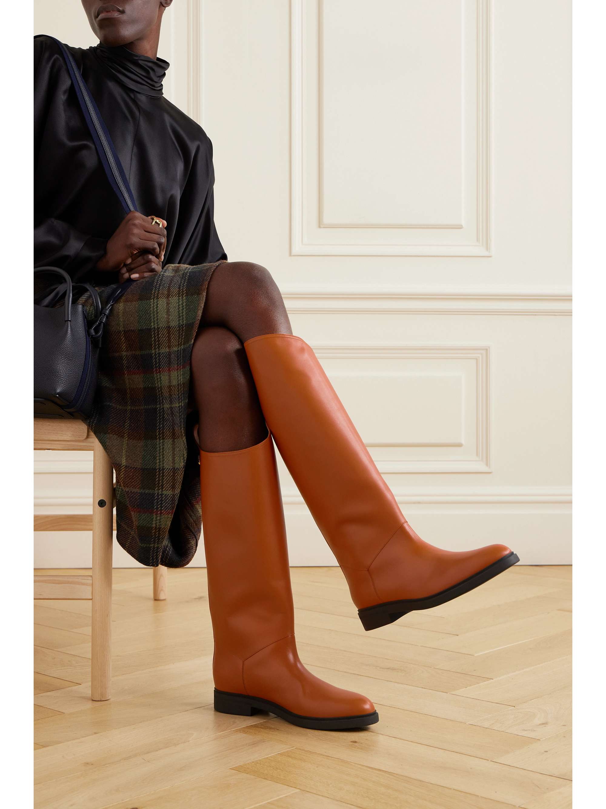 Kilda leather knee boots