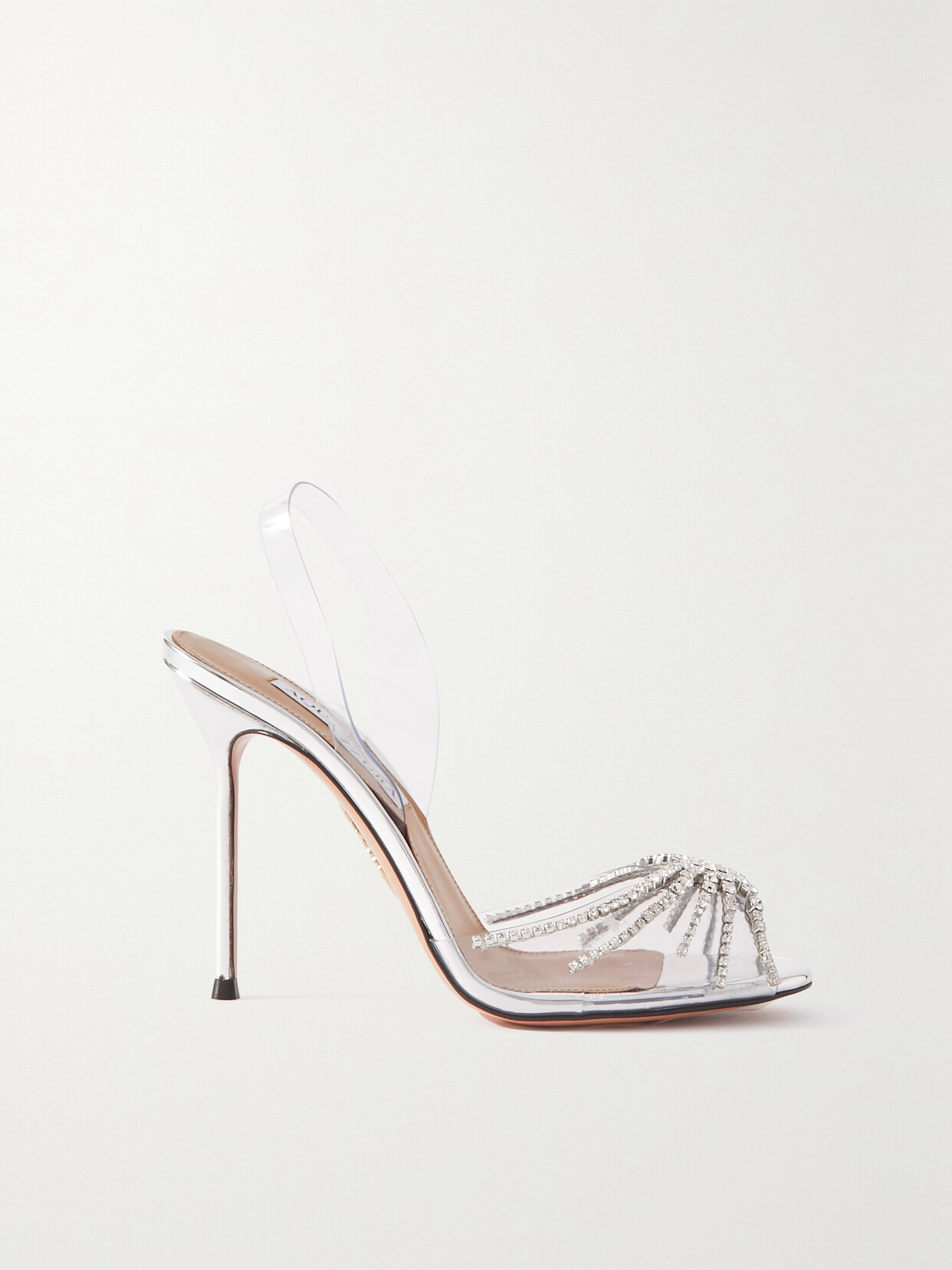 Aquazzura Sunshine 105 Crystal-embellished Pvc Sandals