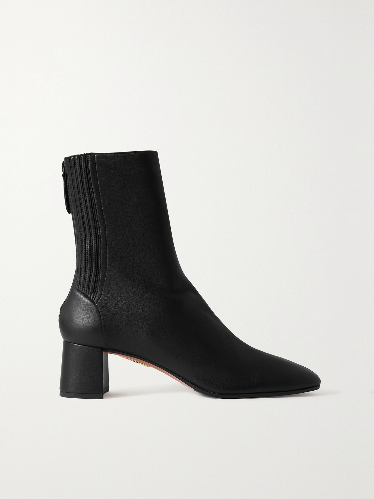 Aquazzura - Saint Honoré Leather Ankle Boots - Black