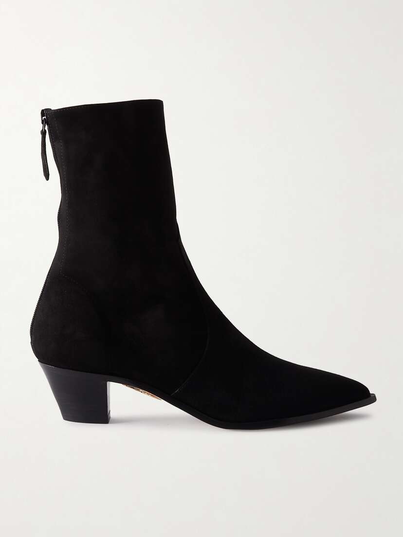 Aquazzura Brunswick 45 Suede Ankle Boots