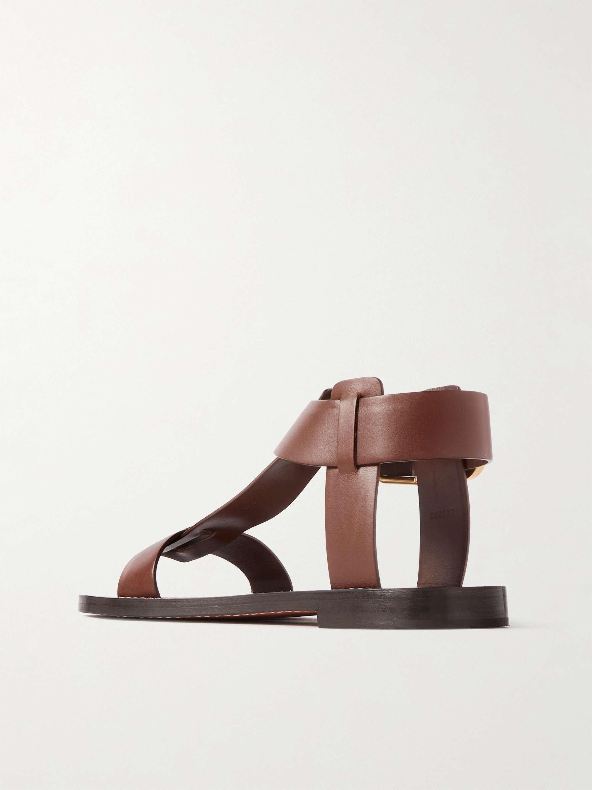 CHLOÉ Rebecca leather sandals | NET-A-PORTER