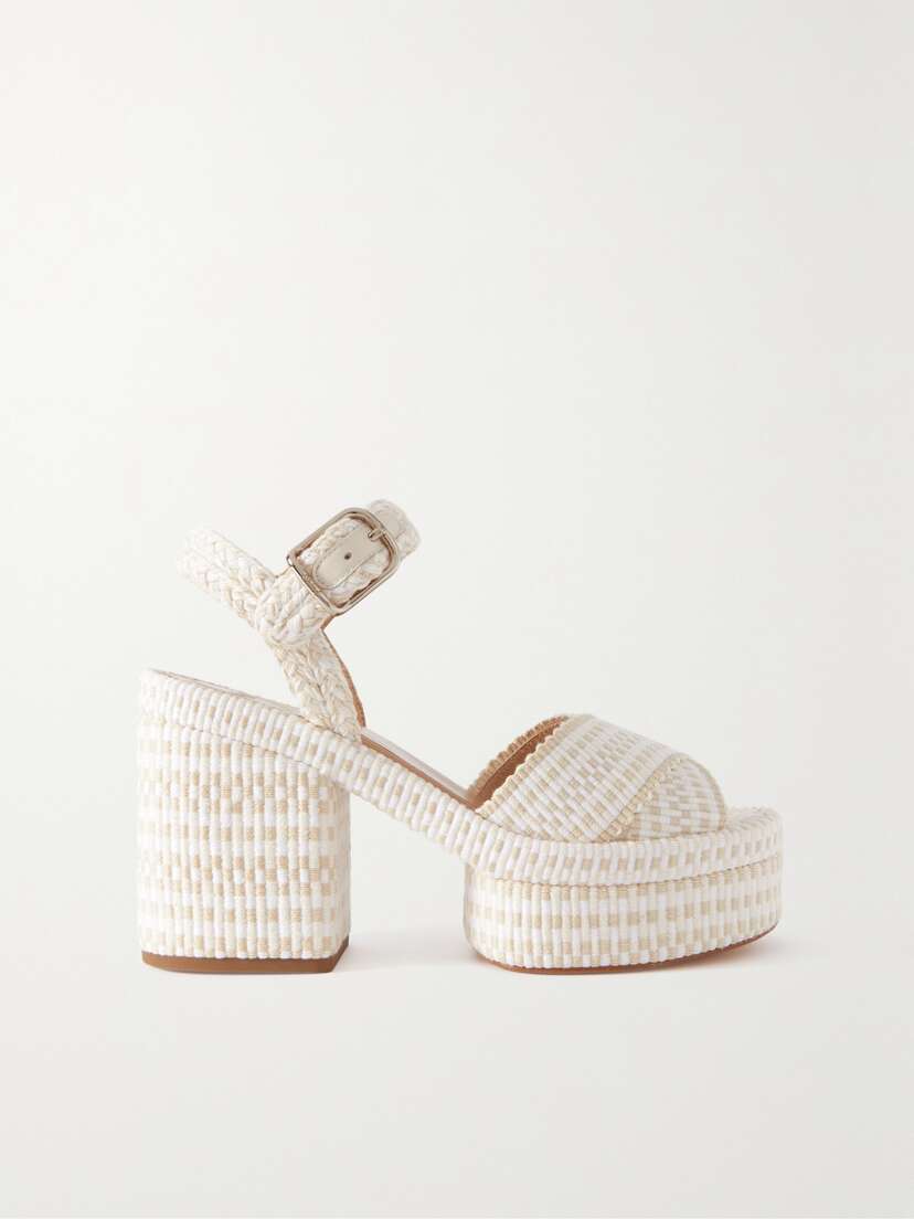 Chloé Odina Braided Cotton Platform Sandals
