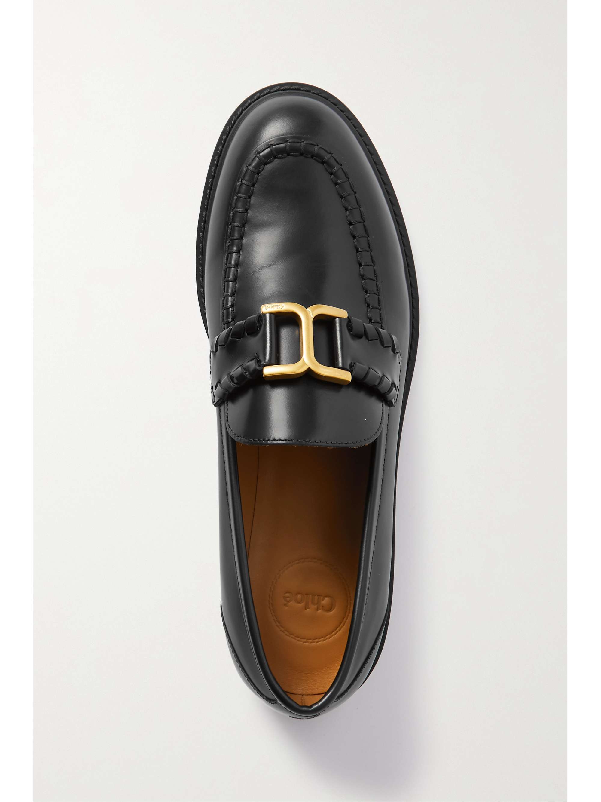 CHLOÉ Marcie embellished leather loafers | NET-A-PORTER